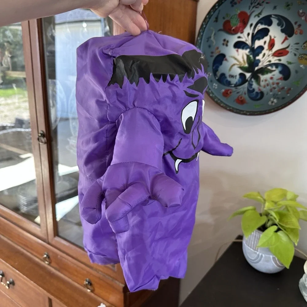 VTG 90's Halloween Hanging Silly Purple‎ Spring Frankenstein Monster Lantern
